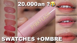 PINKFLASH  OH MY KISS AIRY MATTE LIQUID LIPSTICK WATERPROOF LIP \u0026 CHEEK Review | Maria Soelisty