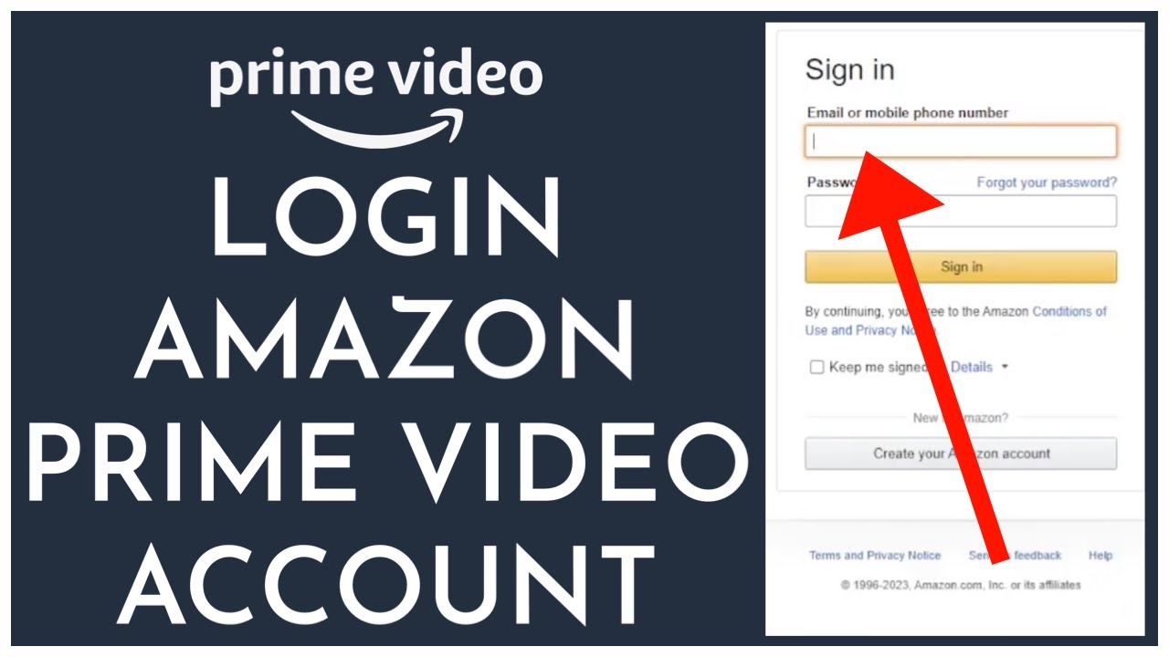 How To Login Amazon Prime Video Account 2023 Youtube