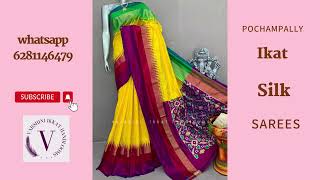 Ikat silk sarees | Ikat Special latest silk sarees | pochampally ikkat silk sarees