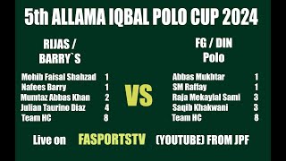 5th Allama Iqbal Polo Cup 2024 | FG/Din Polo vs Rijas