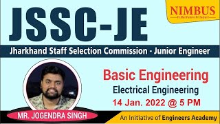 Basic Engineering for JSSC JE | Electrical Engineering | JSSC JE Free Online Coaching | NIMBUS |L-12