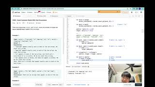 Leetcode Python - Easy - Count Common Words with One Occurrence (Linear - Single Pointer)