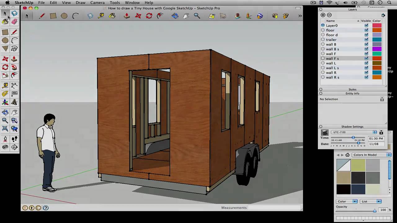 How To Draw A Tiny House With Google Sketchup Part 3 Tiny House Design ...