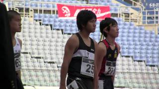 Track and field M'１００ｍ 準決勝1組 Jr.Olympics陸上2010-1023