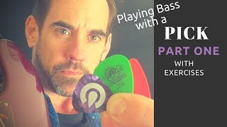 How to Play Bass Guitar with A Pick/Plectrum - Part One (No.8)