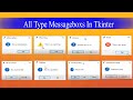 Message Boxes In Tkinter Python - Gui Tutorial