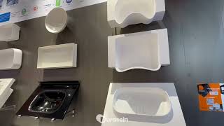 Durasein solid surface booth in the Canton Fair