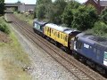 drs 37607 and 37604 at lea green 2q88 liverpool to bagley fold via manchester 06 07 2011