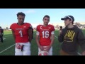 rockwall quarterback matt jones and wide receiver cameron crayton 11 12 2016