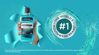 Remove 99.9% germs with Listerine® - the world's No 1 mouthwash*!