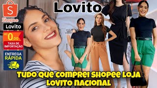 CHEGOU MINHAS COMPRAS DA SHOPEE LOJA DA LOVITO NACIONAL! TUDO LINDO! MOSTREI TUDO PRA VOCÊS 😍✨️🙌🏻