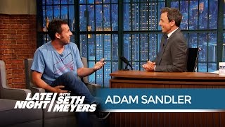 Adam Sandler on Working with Will Forte - Late Night with Seth Meyers