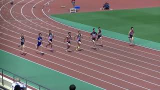 近江高校男子陸上競技部　彦根市民大会　１００ｍ予選（伊藤、小山、髙倉、澤田）　2018.4.28