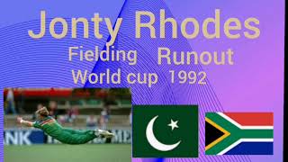 Jonty Rhodes fielding Run-out South African& Pakistan (world cup 1992)