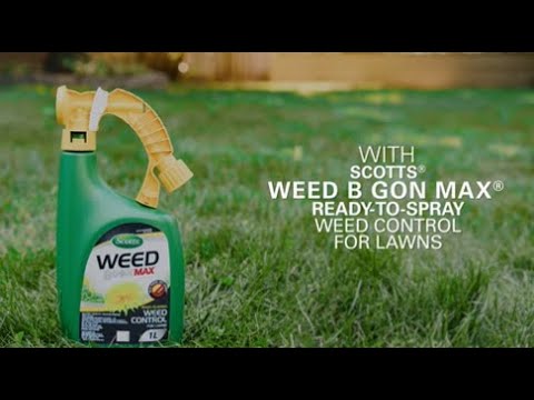 Scotts® Weed B Gon ® MAX Ready-to-Spray Weed Control For Lawns - YouTube