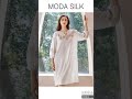 modasilk women vintage long sleeves silk jacquard nightgown