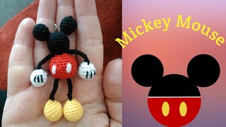 Learn to Crochet❤️Cute Mickey mouse 🤩✨Keychain|| Easy Tutorial Gift 🎁& Keychain✨😍@homecreations1202