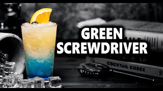 Make Your Next Party With The Green Screwdriver Layered Cocktail