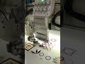 Richpeace - 6 heads with single sequins Richpeace embroidery machine is in testing process in Richp