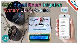 37. GSM Based Smart Irrigation System Using Arduino | Moisturity | Tank level | SIM800L | Automatic