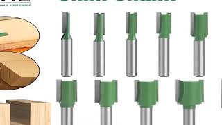 LAVIE-broca recta de carburo de tungsteno, enrutador de doble flauta única, cortador de fr