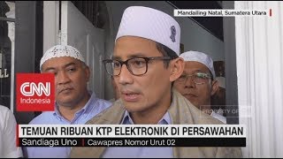 Sandi Khawatirkan Ada Kecurangan Dalam Demokrasi Terkait KTP Elektronik Tercecer