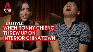 Ronny Chieng and Chloe Bennet had fun behind the scenes in Interior Chinatown