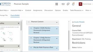 D2L Content Linking