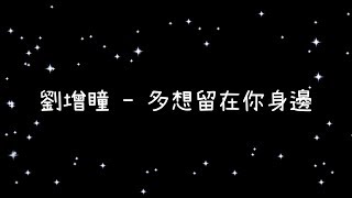 劉增瞳  多想留在你身邊《歌詞》