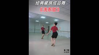 经典藏族舞《洗衣歌》完整版课堂 小含老师详细教学 其0.8速演绎