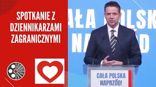 Rafał Trzaskowski: Spotkanie z dziennikarzami zagranicznymi.