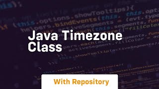 java timezone class