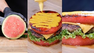 #Shorts 【ASMR MUKBANG】Watermelon burger【COOKING】