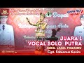 JUARA 1 LOMBA VOCAL SOLO PUTRA   PEKAN GAWAI DAYAK KE 2 KAB  KAPUAS HULU 2023