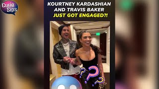 Kourtney Kardashian and Travis Barker just got engaged ?! #shorts