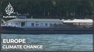Europe's Rhine River levels plummeting, hampering shipping