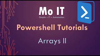 Powershell Tutorials - Arrays II