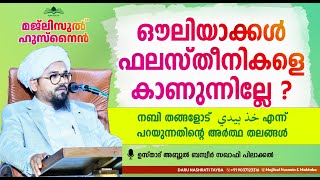 ഔലിയാക്കൾ ഫലസ്തീനികളെ കാണുന്നില്ലേ • Majlisul Husnain •Abdul Basweer Saqafi Pilakkal