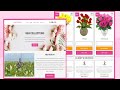 Complete responsive flower shop website with admin dashboard using html css js php & mysql