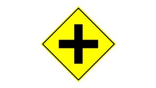 Simple Python Turtle Graphic and Code: Intersection Sign