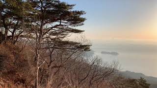 東北百名山　鯨山　日の出　2021.2.12