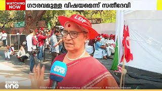 ആശമാരുടെ സമരത്തിന് പിന്തുണയുമായി CPI നേതാവ് ആനി രാജയും സംസ്ഥാന വനിതാ കമ്മീഷനും