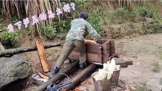 农村笋干是酒席上的必备食材！制作压榨过程分享