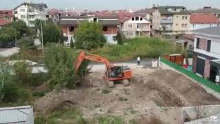 DOOSAN DX140 TEMEL KAZISINA BAŞLANGIÇ DRONE ÇEKİMİ