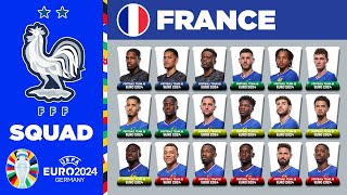 FRANCE SQUAD EURO 2024 | FRANCE SQUAD DEPTH EURO 2024 | UEFA EURO 2024 GERMANY