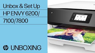 Unboxing and Setting Up the HP ENVY Photo 6200, 7100, and 7800 Printer Series | HP ENVY | HP Support