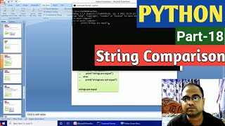 PYTHON | Part-18 | String Comparison