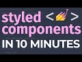 React.js Styled Components Crash Course [2022]