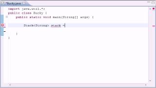 Intermediate Java Tutorial 14 Stacks, push, pop YouTube