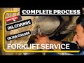 Complete Process of Forklift Service || Oil & Filter Change || @Forklifts_rental